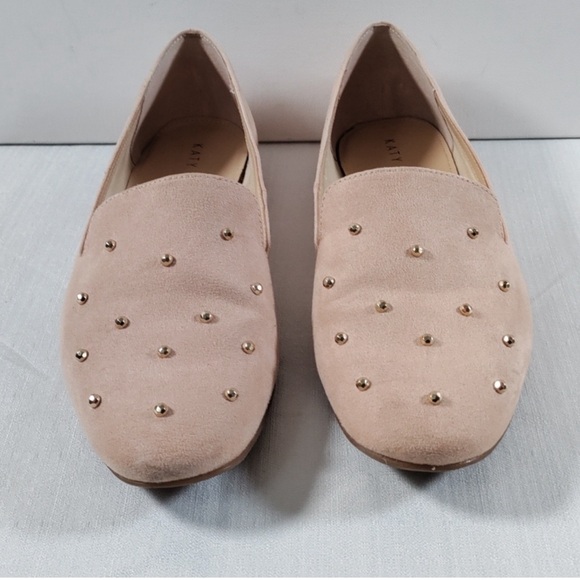 10400 Katy Perry New Nude The Allena microsuede suede flats 9 - Picture 1 of 3